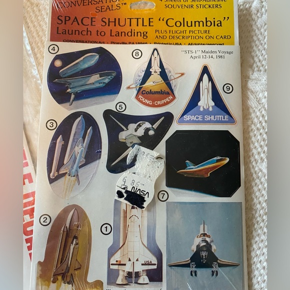 NASA Vintage Space Shuttle & Apollo Flight Decals - Picture 5 of 6